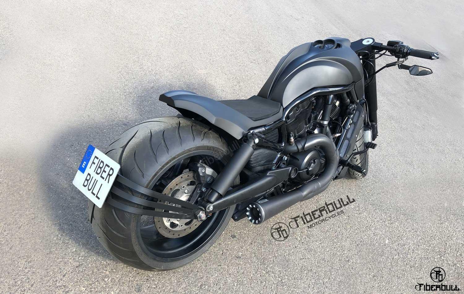 Motocicleta-cubierta para Harley V-rod/muscle XL indoor negro-orange 