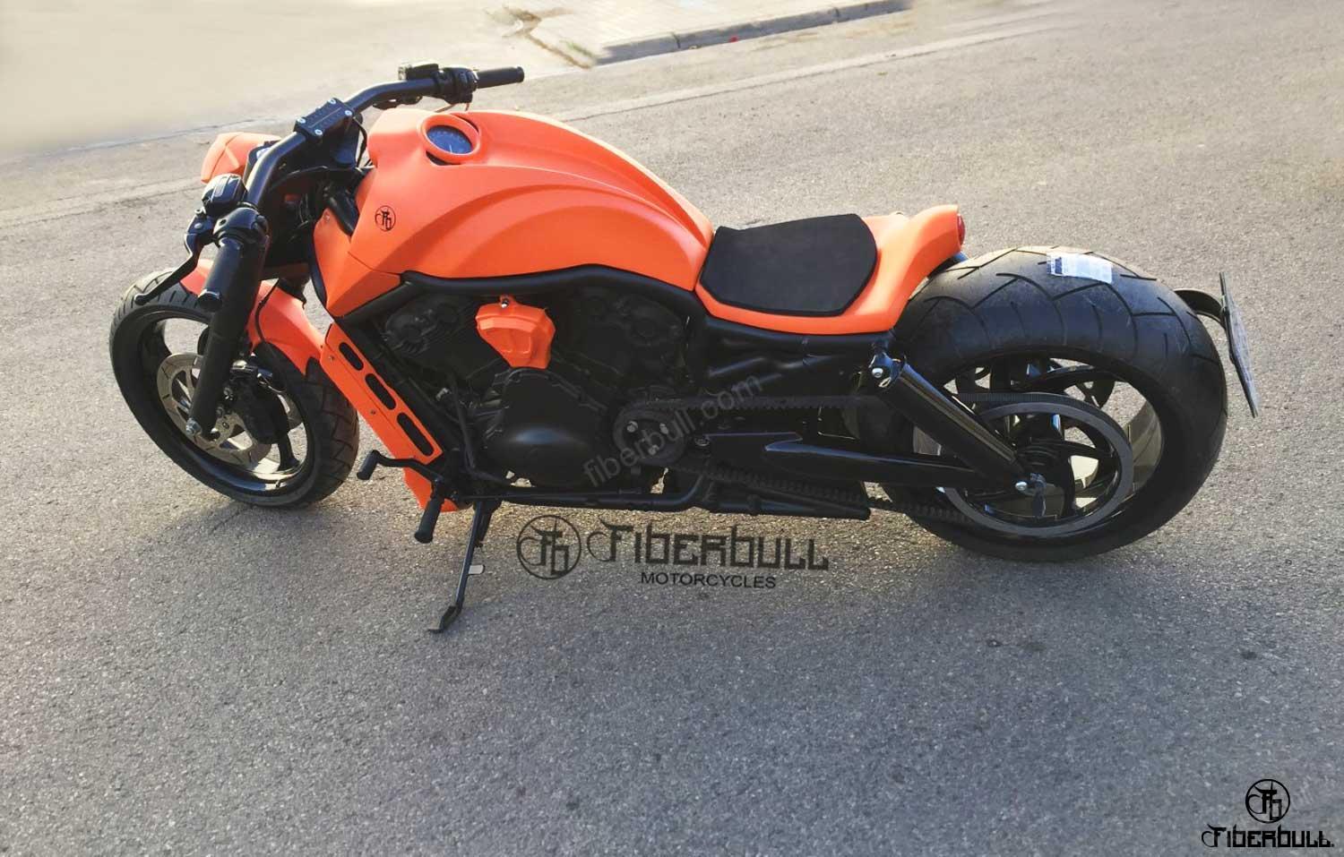 Juego de espejos retrovisores moto custom - Fiber Bull Motorcycles
